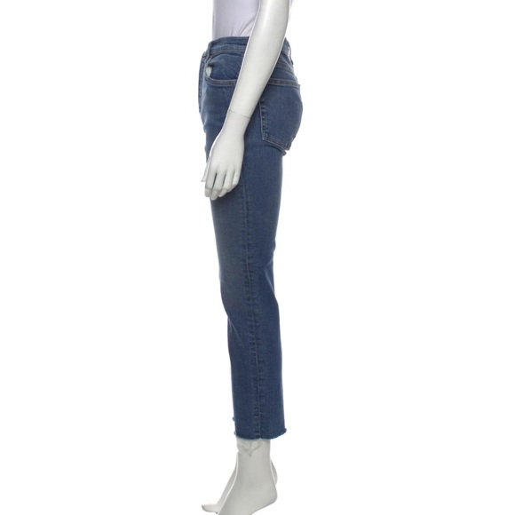 Re/Done Women’s High-Rise Straight Leg Jeans in Medium Wash - Size 27 (S) - Picture 3 of 7